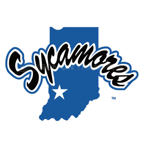 Indiana State Sycamores Logo T-shirts Iron On Transfers N4634 - Click Image to Close